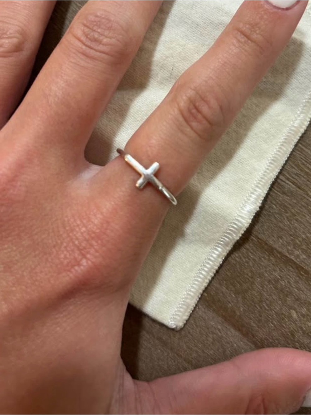 James Avery Sterling Silver Horizontal Cross Ring - Silver